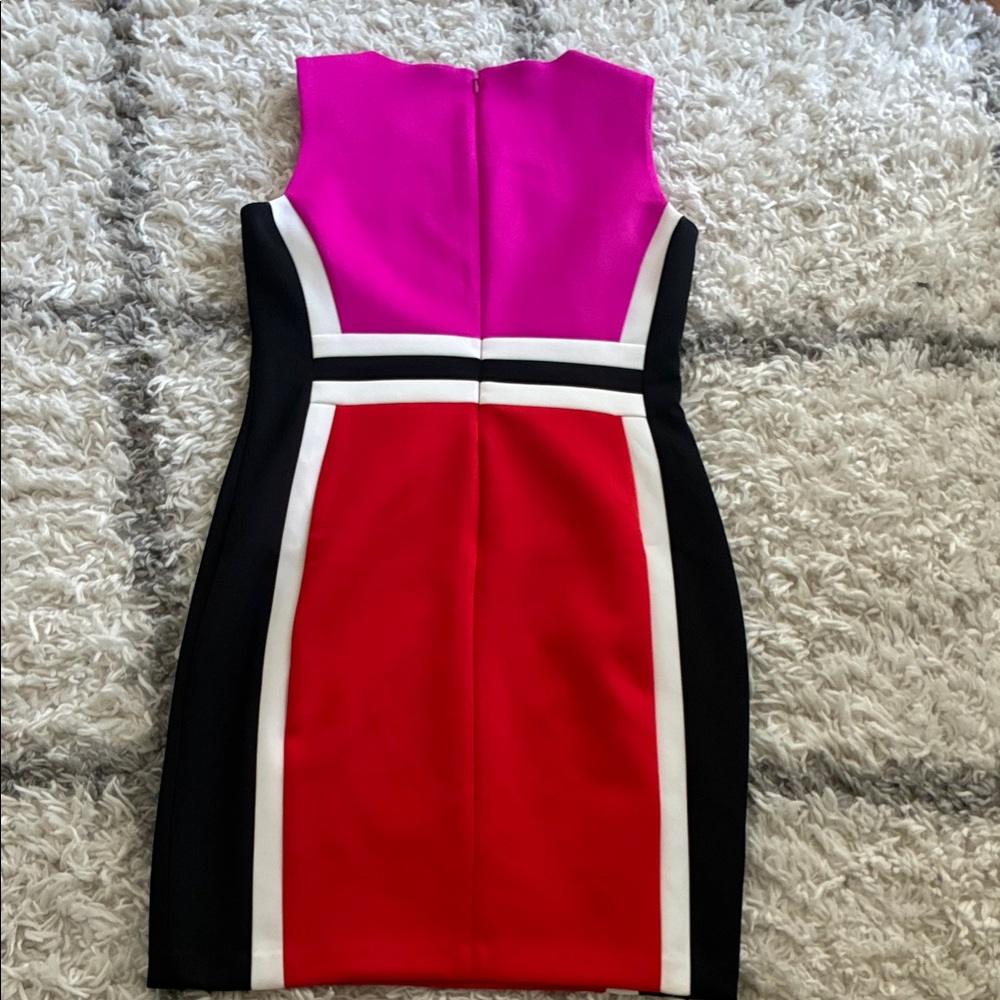 Calvin Klein Pink and Red Midi Dress - Picture 4 of 4